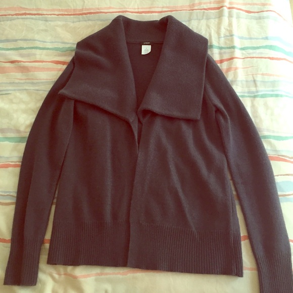 J. Crew open shawl-collar cardigan sweater - Picture 2 of 4